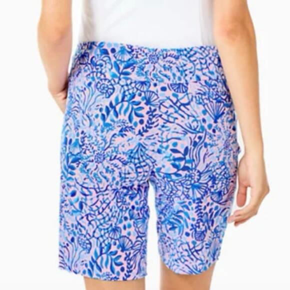 Lilly Pulitzer NEW UPF Luxletic Reid Short Calla Lilly Pink High Tides Size 00 - Picture 5 of 11